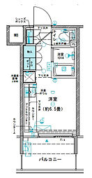 JR京浜東北・根岸線 赤羽駅 徒歩10分の賃貸マンション 5階ワンルームの間取り