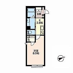 JR東海道本線 刈谷駅 徒歩6分の賃貸アパート 1階1Kの間取り