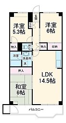 間取図画像 3LDK
