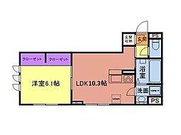間取図画像 1LDK