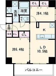 S-RESIDENCE板橋大山brim 9階2LDKの間取り