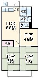 間取図画像 3DK