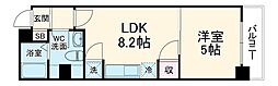 More七条 2階1LDKの間取り