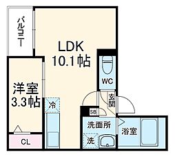 間取図画像 1LDK