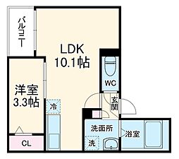 間取図画像 1LDK