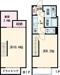 ＡＬＥＲＯ新中野ＩＩ 1階2SKの間取り