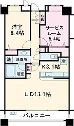 ウインドステージ府中宮西 2階1SLDKの間取り
