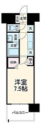 パルティール笠寺 9階1Kの間取り