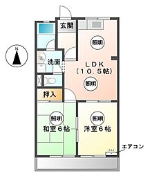 間取図画像 2LDK