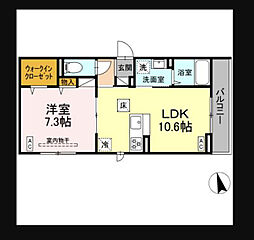 間取図画像 1LDK