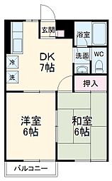 間取図画像 2DK