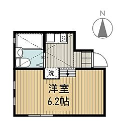 アークエステート18 1階1Kの間取り