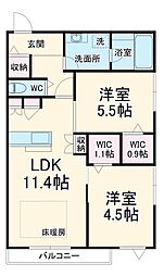 間取図画像 2LDK