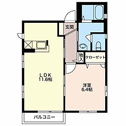 間取図画像 1LDK