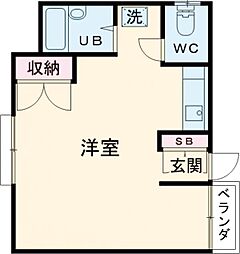 東京メトロ有楽町線 小竹向原駅 徒歩15分の賃貸アパート 2階ワンルームの間取り