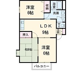 間取図画像 3DK