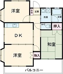 間取図画像 3DK