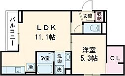 Ａｓｓｅｔ-Ｃｏｕｒｔ花小金井南町 303 3階1LDKの間取り
