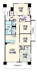 ビビットタウンウィズ稲毛 2階4LDKの間取り