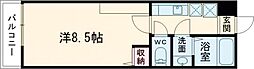フラッティ谷口園町 2階1Kの間取り