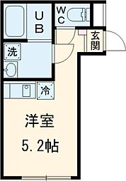 シャッツクヴェレ高円寺北 1階ワンルームの間取り