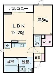 D-ROOM松木 3階1LDKの間取り