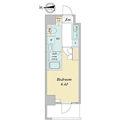ＬＩＭＥ　ＲＥＳＩＤＥＮＣＥ　ＫＡＷＡＧＵＣＨＩ　ＥＡＳＴ 3階1Kの間取り
