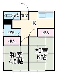 間取図画像 2DK