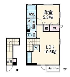 間取図画像 1LDK