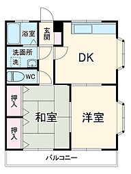 間取図画像 2DK