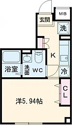 SOLASIA residence南大塚 3階1Kの間取り