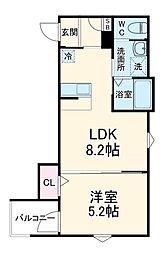 ｒｏｂｏｔ　ｈｏｍｅ　新座 1階1LDKの間取り