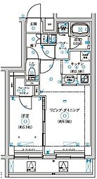 セジョリ中野富士見町 4階1LDKの間取り