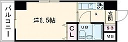 プチメゾン目黒 5階1Kの間取り