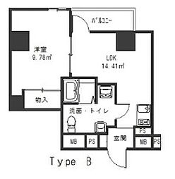 ＧＲＡＣＥ　ＨＩＬＬ　Ａｋｅｂｏｎｏ 6階1LDKの間取り