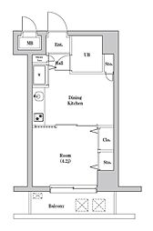 コムーネ八王子片倉 2階1DKの間取り