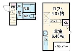 ＲａｄＩＡｎｃｅ与野本町（レイディエンス与野本町） 2階ワンルームの間取り