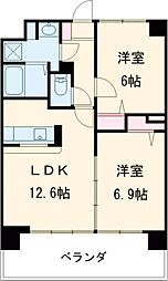 エスペランサ光が丘 102 1階2LDKの間取り