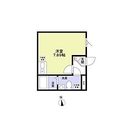 Monologue 3階1Kの間取り