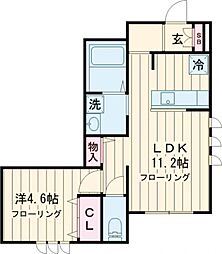 間取図画像 1LDK