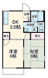 間取図画像 2DK