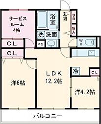 Dear WAN Court 練馬平和台 3階2LDKの間取り