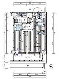 メインステージ入谷V 8階1LDKの間取り