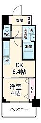 ベラジオ雅び京都円町駅前 6階1DKの間取り
