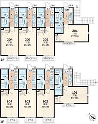 パステール・グラン桜木 1階1Kの間取り
