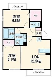 間取図画像 2LDK