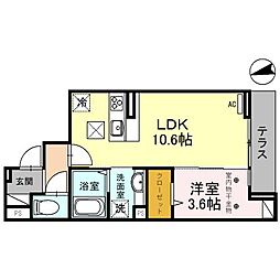 間取図画像 1LDK