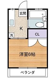 ダイワハイツ 3階1Kの間取り