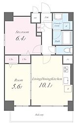 カサ・フェリーチェ 8階1SLDKの間取り