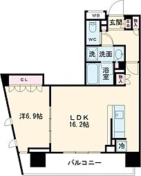 パークハビオ渋谷本町レジデンス 7階1LDKの間取り